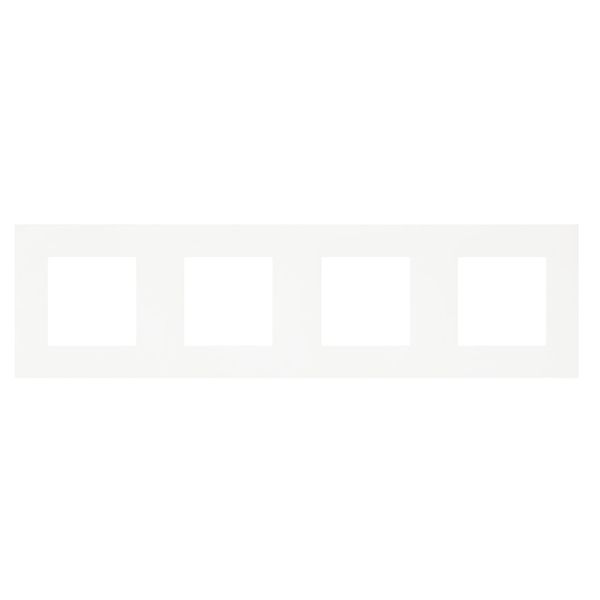 FOUR-GANG FRAME WHITE image 1