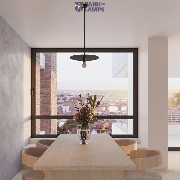 FLAVIO HANGING LAMP BLACK E27 1X60W IP20 image 8