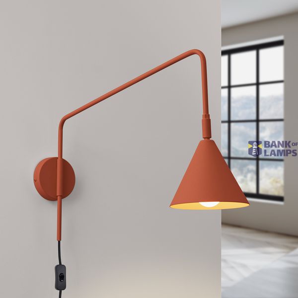 Wall lamp NOX red ochre image 9