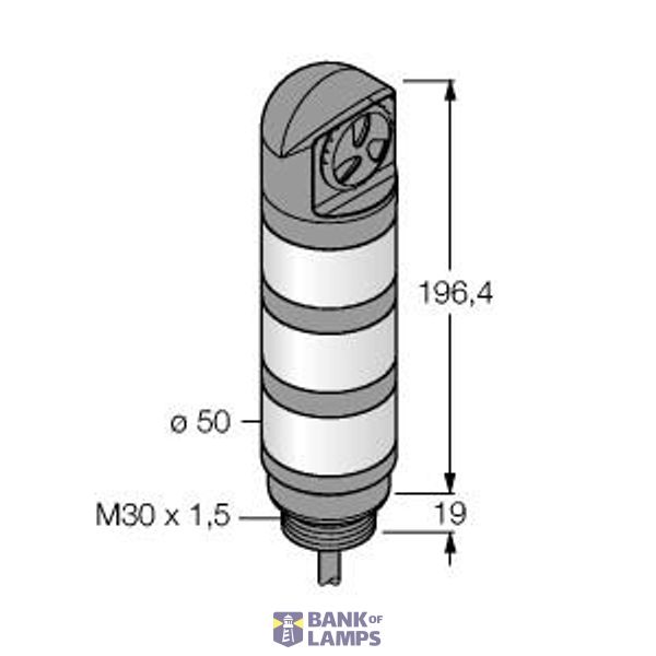 LED Signal Light Tower Light   TL50BLZGYRALS image 1