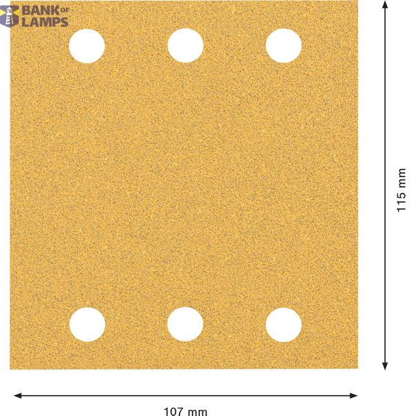 EXPERT C470 Sandpaper 115 x 107 mm, G 60, 50-pc image 2