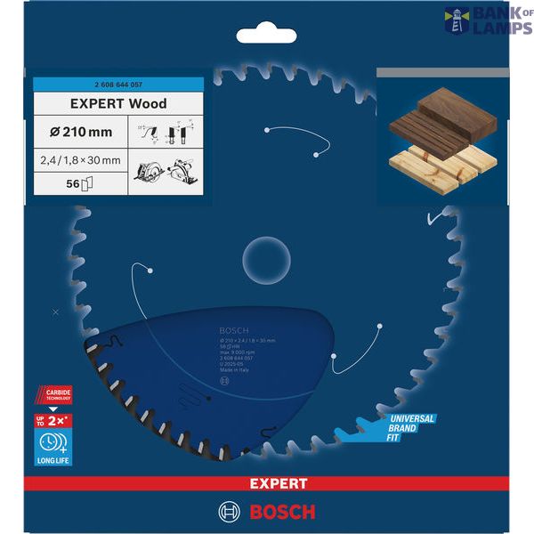 Circular saw blade Expert for Wood 210 x 30 x 2,4 mm, 56 image 1