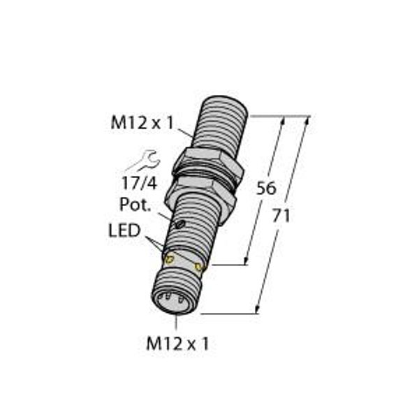 Capacitive Sensor   BC3-M12-AN6X-H1141 image 2