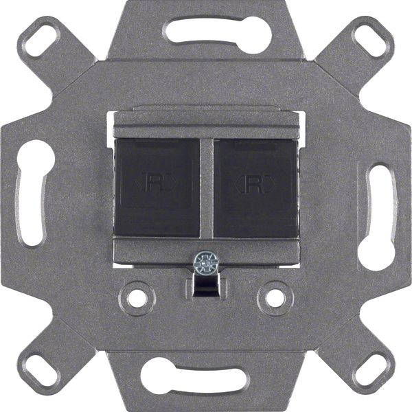 Modular FCC soc. out. 8/8pole shielded, cat.6 iso, com-tech image 1