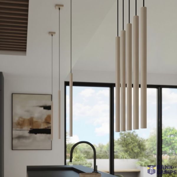 Pendant lamp PASTELO 3P taupe image 5