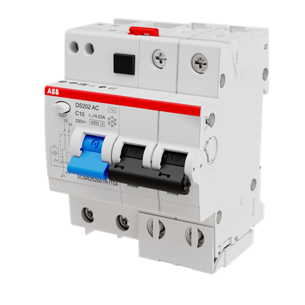 DS202 AC-B10/0.03 Residual Current Circuit Breaker with Overcurrent Protection image 5