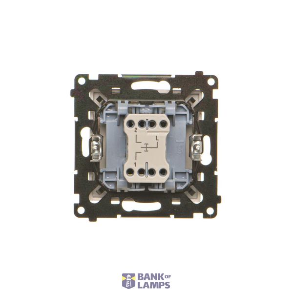 Splash-proof intermediate switch, IP44, 10AX, dark grey image 1
