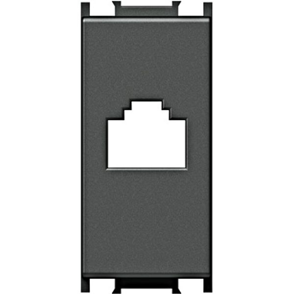 Cover for RJ45 toollessline jack, 1M, anthracite image 1