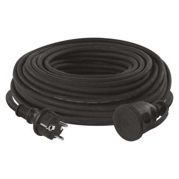 Extension Cord 30 m / 1 zásuvka / černý / guma-neopren / 230 V / 1,5 mm2 image 1