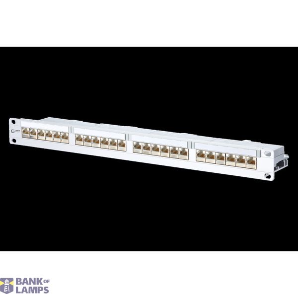 E-DAT C6 24x8(8) 1RU modular LSA Cat.6 patch panel image 2