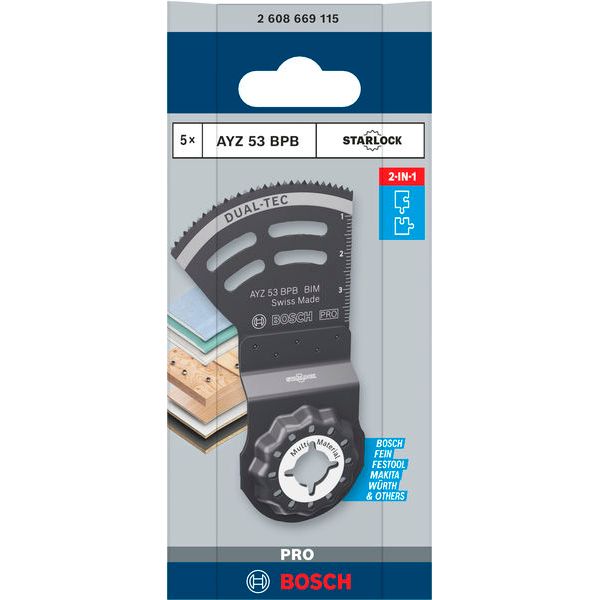 PRO Multi Material AYZ 53 BPB Multitool Blade image 1