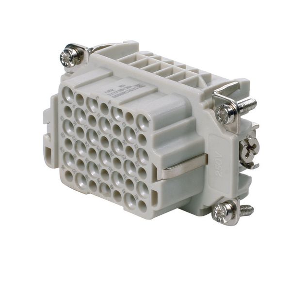 HDC insert, Female, 250 V, 10 A, Number of poles: 42, Crimp connection, Size: 4 image 1