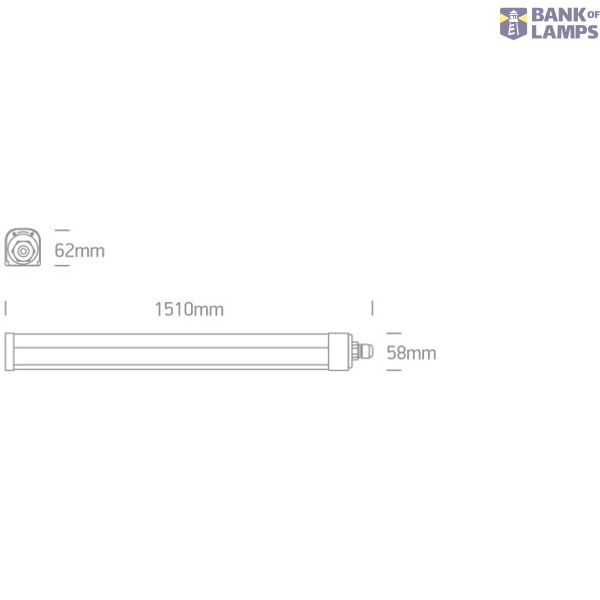 50W CCTV 1510mm IP66 230V image 3