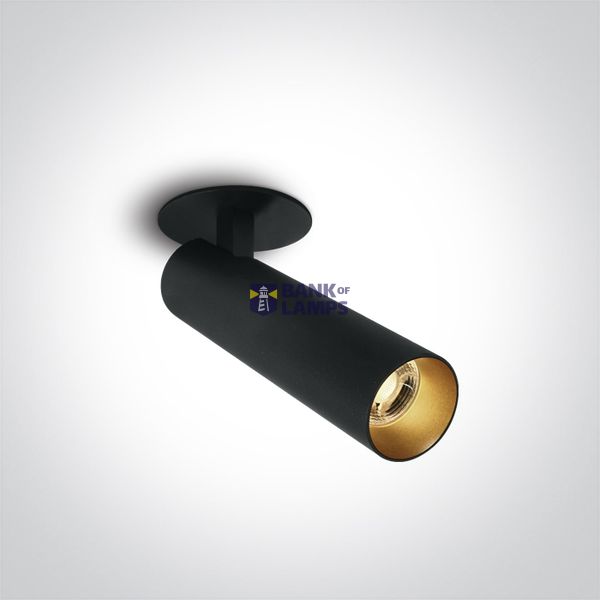 BLACK COB 12W CCTV IP20 700mA ADJUSTABLE DARK LIGHT image 1