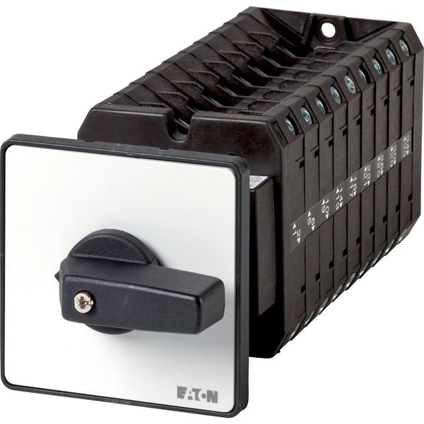 T5-9-8354/Z On-Off switch, T5, 100 A, rear mounting, 9 contact unit(s), 18-pole, with black thumb grip and front plate image 6