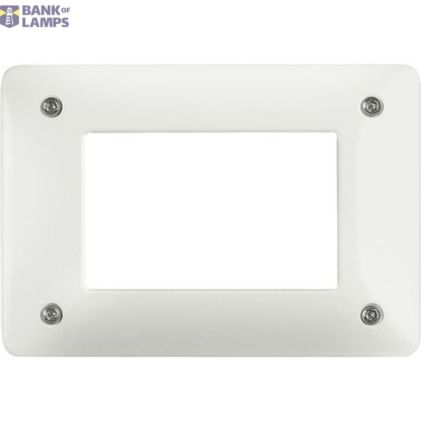 Cover plate - 3 modules - anti-tamper image 1