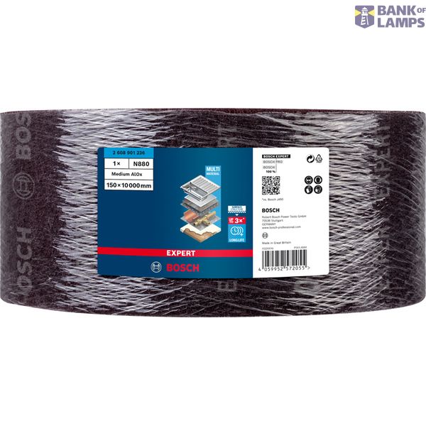 EXPERT N880 Fleece Roll for Handsanding 150 mm x 10 m, Medium A image 1