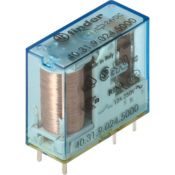 PCB/Plug-in Rel. 3,5mm.pinning 1CO 10A/60VDC/Agni+Au (40.31.9.060.5000) image 3