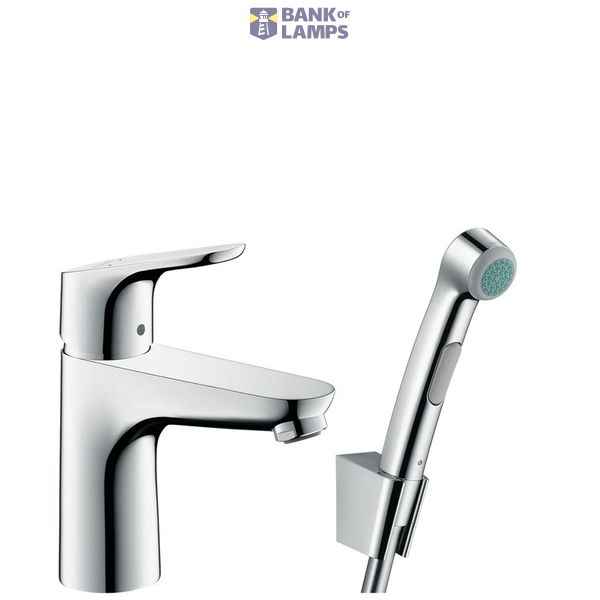 Focus 100 basin mixer with bidet, 1.60m, chrome image 1