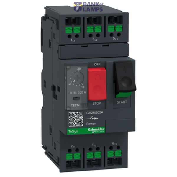 Tesys MOTOR CB TH-MAG 0.25A PB Snap-in image 2