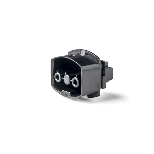 Coupler 2-pole 32A socket, black image 1