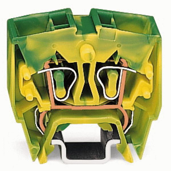 4-conductor Mini rail-mount terminal block 2.5 mm² suitable for Ex e I image 1