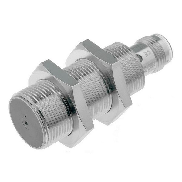 Proximity sensor, inductive, brass-nickel, short body, M18, shielded, E2A 7057R image 1