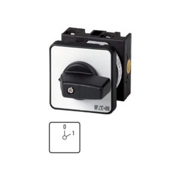 T0-1-8201/E ON-OFF switches, T0, 20 A, flush mounting, 1 contact unit(s), Contacts: 2, 60 °, maintained, With 0 (Off) position, 0-1, Design number 8201 image 4