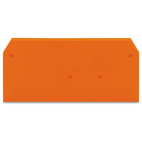 End and intermediate plate 2.5 mm thick orange image 1