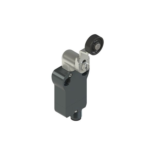 Modular prewired switch with adjustable shaped metal revolving lever diam. 20 roller image 1