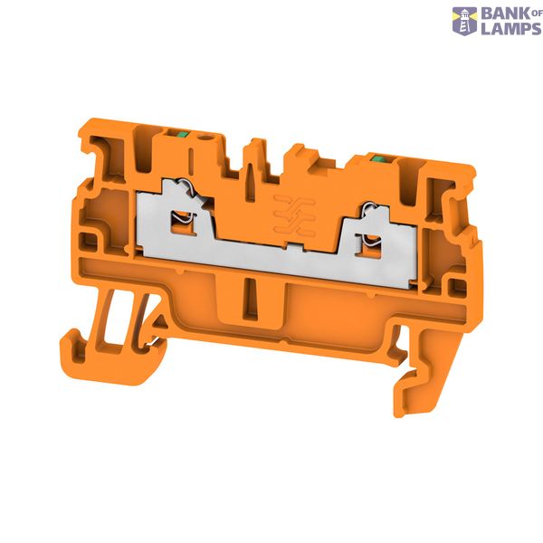 Feed-through terminal block, SNAP IN, orange, 1.5 mm², 17.5 A, 500 V,  image 1
