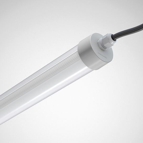Weather-proof luminaires Tugra Prisms Grey tubular ET 38W 5000lm Lambertian (L) IP69K IK03 3 SDCM image 1