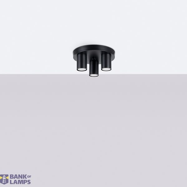 CEILING LAMP LAGOS 3P BLACK 3XGU10 image 3