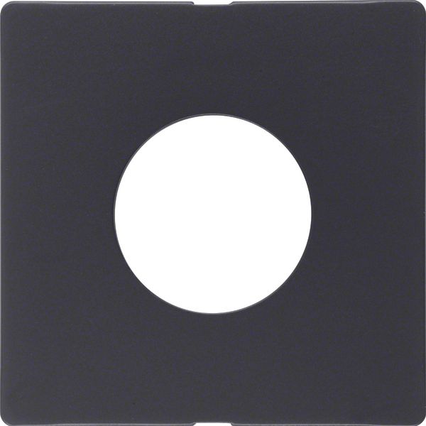 Centre plate for push-button/pilot lamp E10, Q.1/Q.3, ant. velvety, la image 1