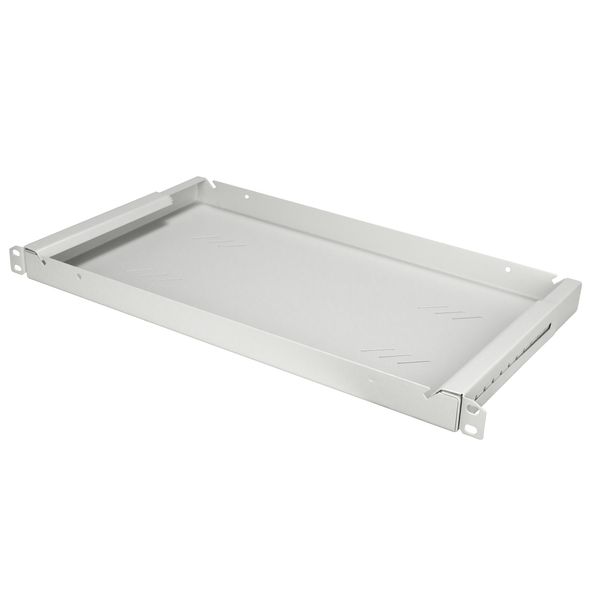 19" Shelf Fix, up to 15kg Load, D=250mm, 1U, RAL7035 image 1