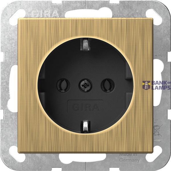 SCHUKO w/o cl. System 55 bronze/black image 1