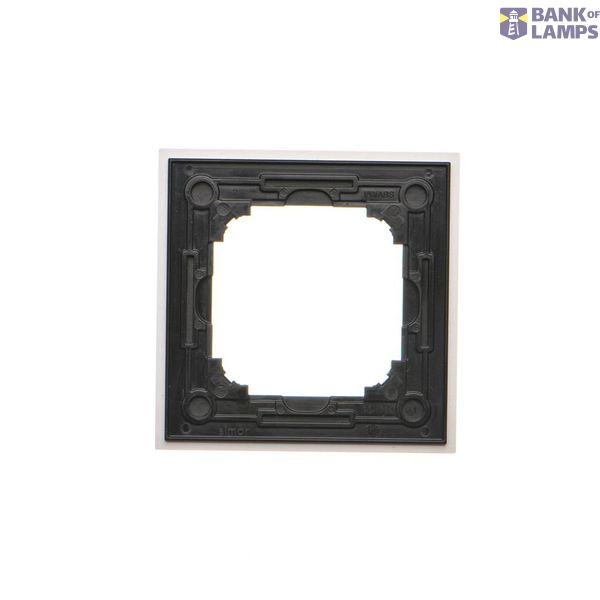 Double intermediate switch with indicator light, 10AX, graphite mat image 1