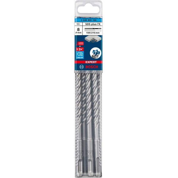 EXPERT SDS plus-7X Hammer Drill Bit 8 x 150 x 215 mm, 10-pc image 1