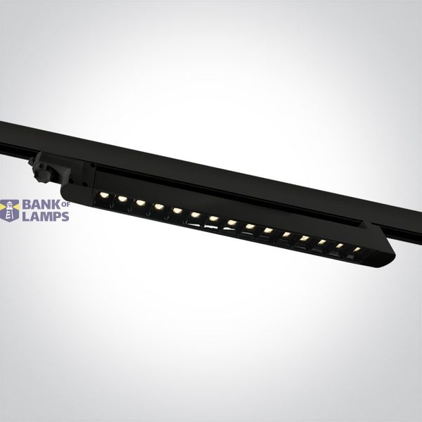 BLACK SMD 15x1W WW TRACK LIGHT ADJUSTABLE 230V image 1
