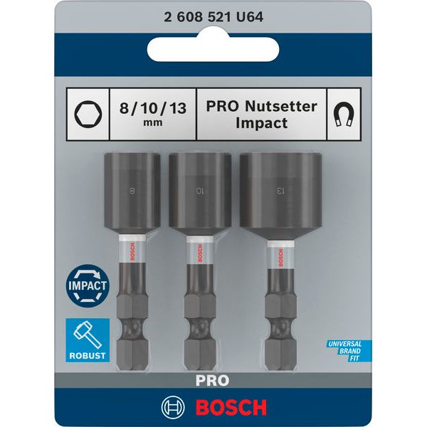 PRO Nutsetter Impact, 8x50, 10x50, 13x50 mm, 3 pcs image 1