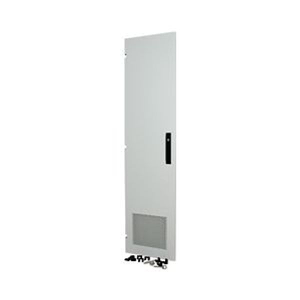 XLSD3L146 Section door, ventilated IP31, hinges left, HxW = 1400 x 600mm, grey image 4