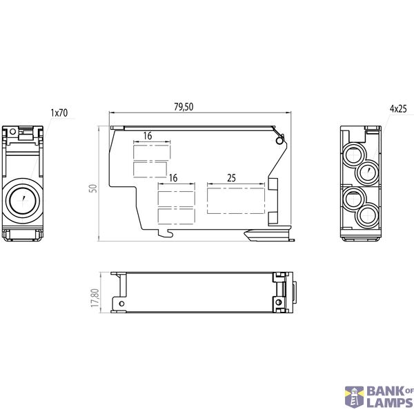 Distribution block SDB-70/CZA image 2