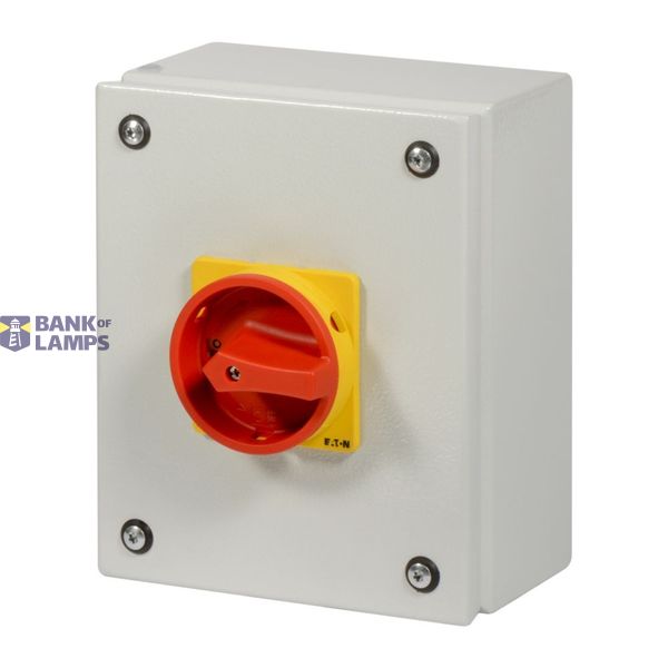 P3 Main switch, 80 A,Surface mounting, 3 pole, Form SE, Red, Door coup image 3