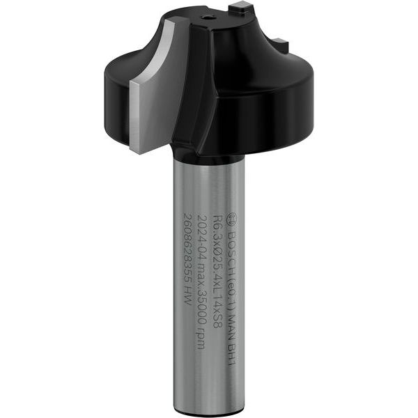 Edge forming Ovolo bit, 8 mm, R1 6.3 mm, D 25.4 mm, L 14 mm, G 46 mm image 1