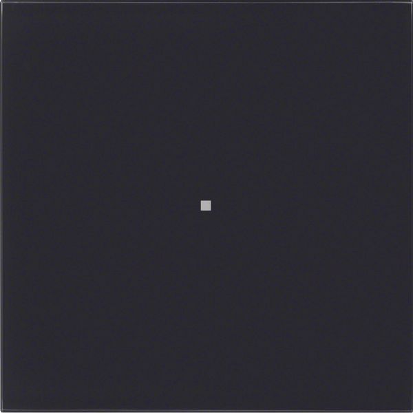 B.IQ push-button 1gang comf, KNX - B.IQ, glass black image 1