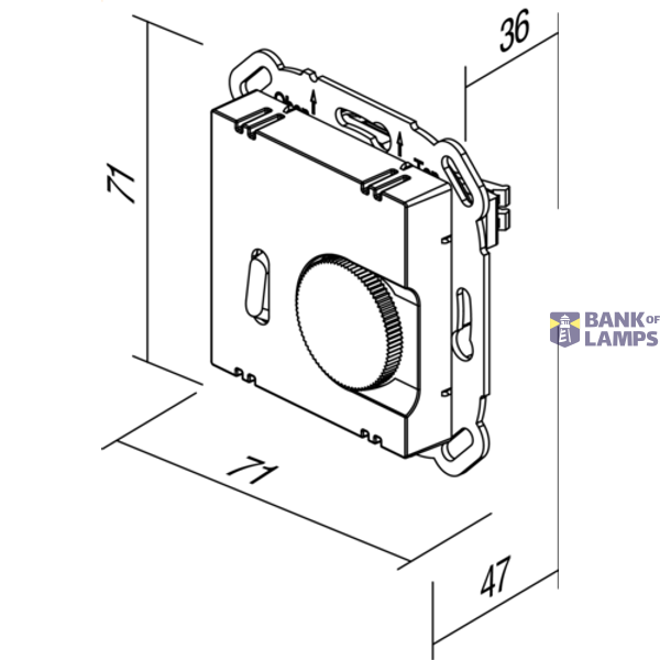 THERMOSTAT HEATING / COOLING 5A 230V~ TI XO 4438513 image 4