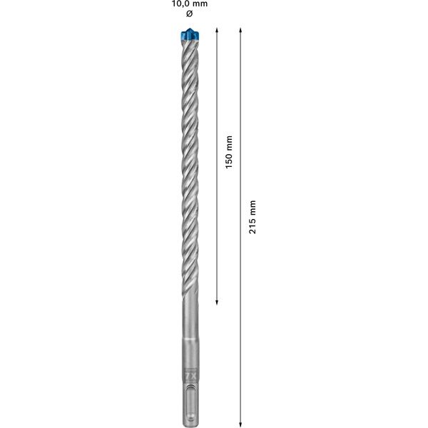 EXPERT SDS plus-7X Hammer Drill Bit 10 x 150 x 215 mm, 50-pc image 2