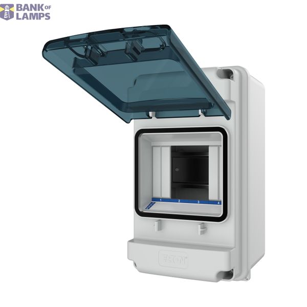 Mini Surface Mounted Board, IP65, IK08, 1-row 4 modules with screw ter image 3