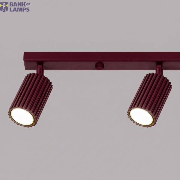 Ceiling lamp KARBON 4L burgundy image 8