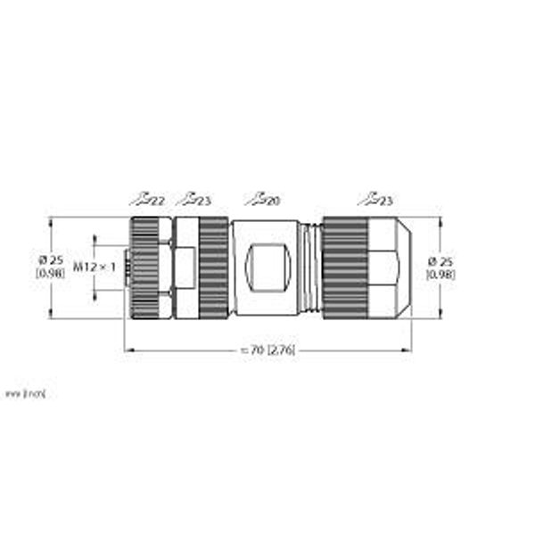 Field-Wireable Connector M12 Power   FW-ERKPM0514-PL-S-0813 image 2
